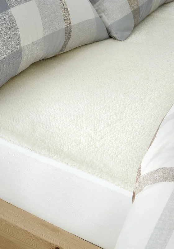 Thermal - Regulating Bamboo Sheets for All - Season ComfortCatherine Lansfield SuperSoft Thermal Fleece Fitted Underblanket, Cream