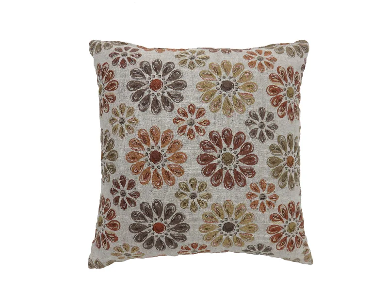 Down Alternative Pillows for Ethical ChoicesBenzara Contemporary Style Floral Designed Set of 2 Throw Pillows, Orange