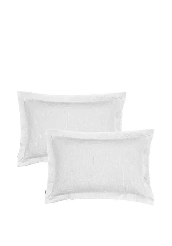 Thermal - Regulating Bamboo Sheets for All - Season ComfortBianca Home Cottonsoft Oxford Pillowcase Pair, White