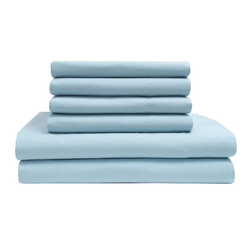 Linen - Cotton Blend Sheets for a Natural and Versatile OptionAnti-Microbial Solid Super Sheet w/ Bonus Pillowcase