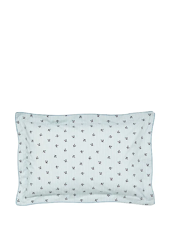 Quilted Cotton Sheets for a Warm and Inviting BedJoules Little Leaf Pillowcase, Soft Blue