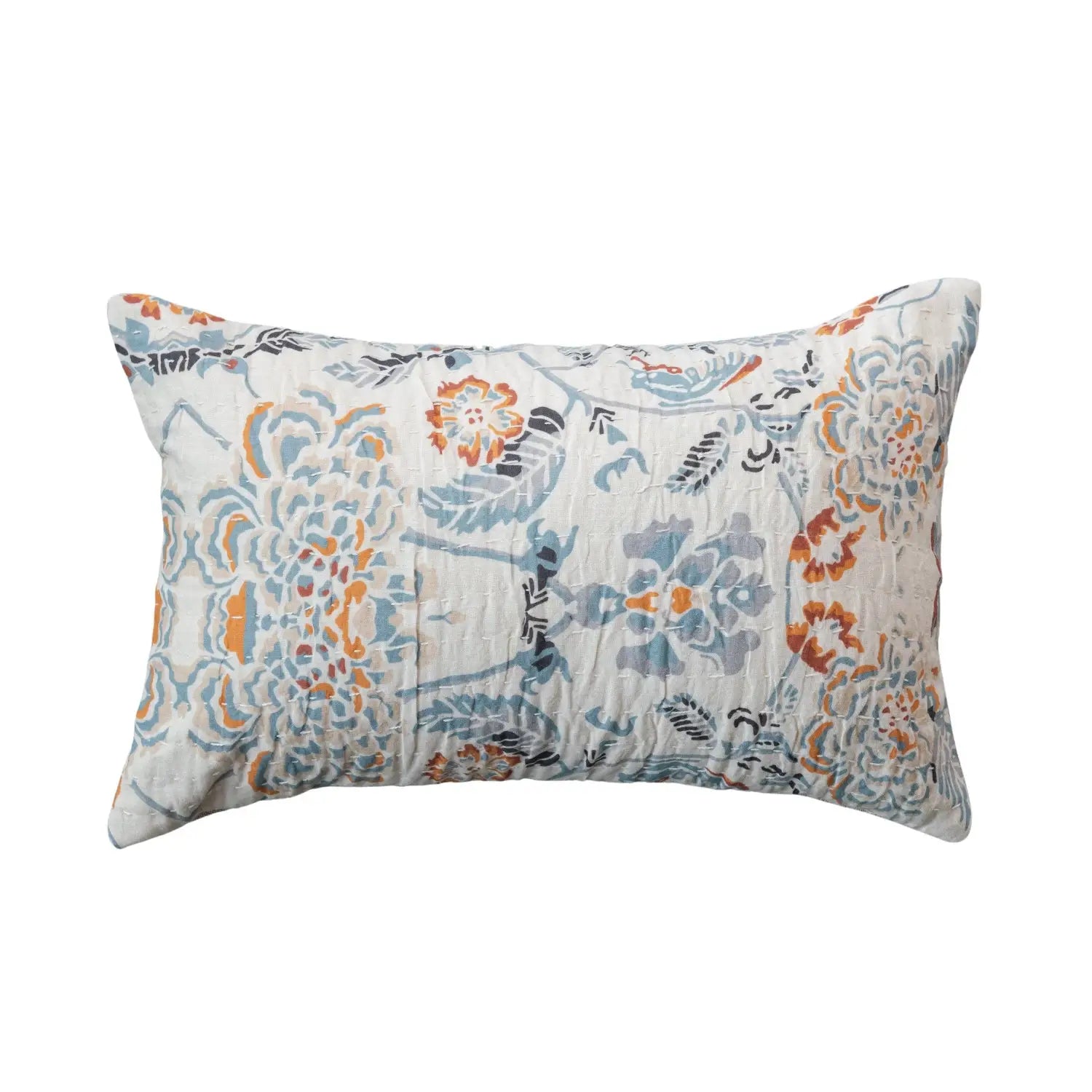 Velvet Pillows for a Touch of EleganceCotton Voile Printed Lumbar Pillow