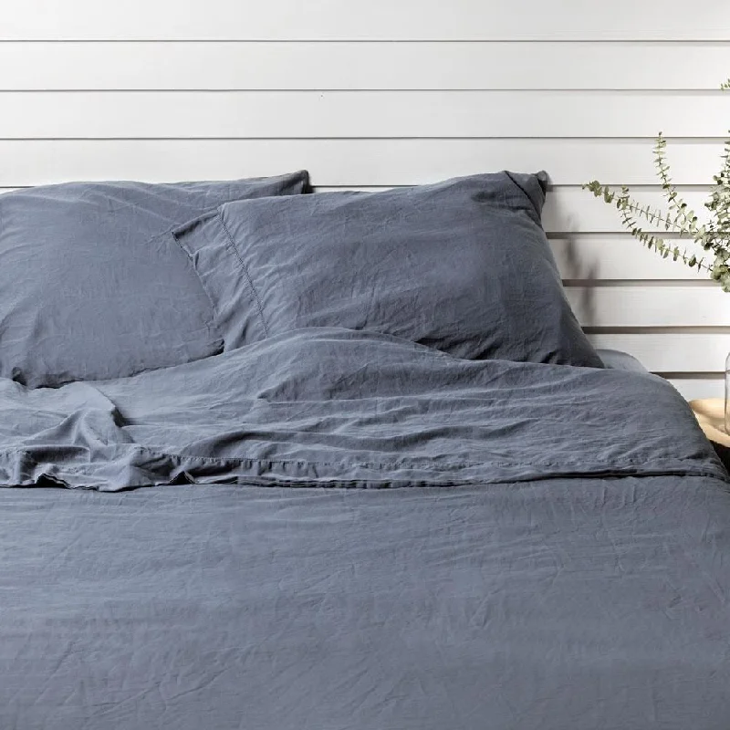 Hypoallergenic Silk Sheets for Sensitive SleepersKing Deep Pacific Sateen Sheet Set by Jennifer Adams