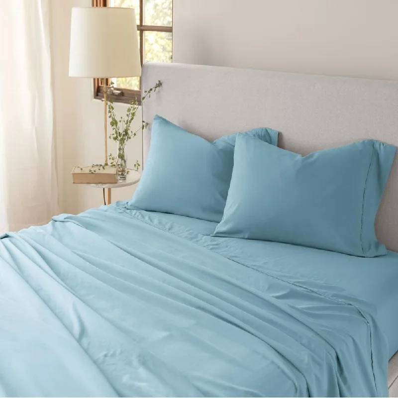 Twin - Size Sheet Sets with a Pillow ProtectorAdjustable (Split) King Cameo Blue Lux Sheet Set by Jennifer Adams