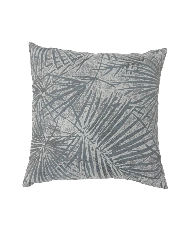 Feather Pillows for a Luxurious SleepBenzara Contemporary Style Palm Leaves Designed Set of 2 Throw Pillows, Gray