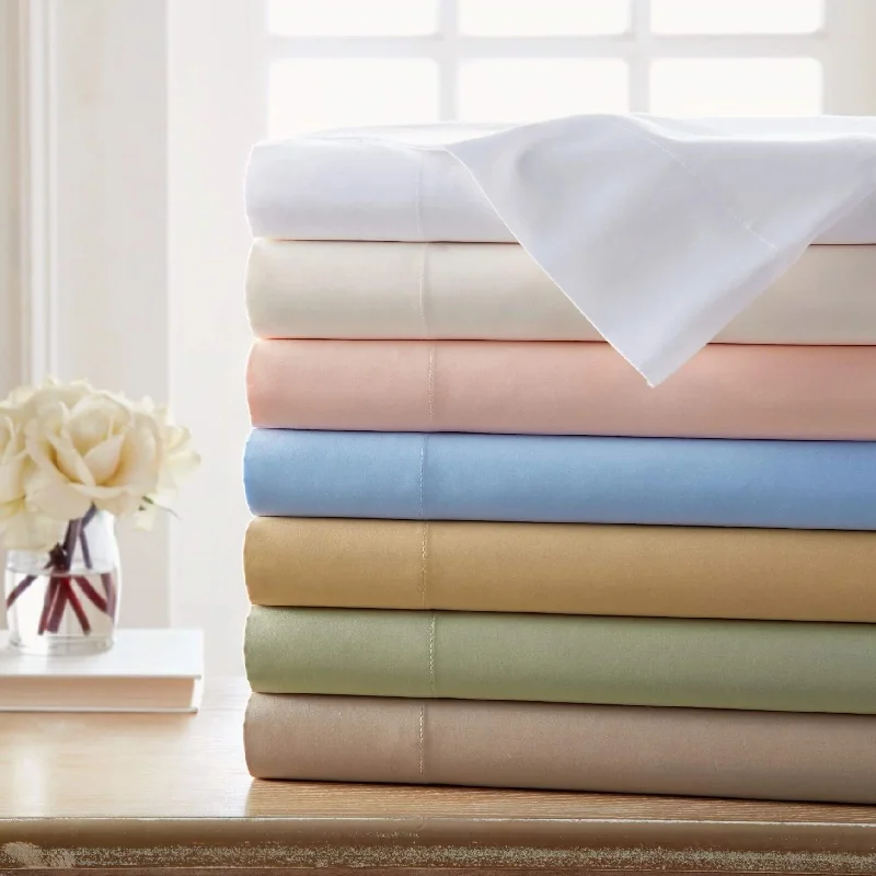 Anti - Pill Microfiber Sheets for a Smooth Appearance1500 Thread Count 100% Egyptian Cotton Solid Sheet Set