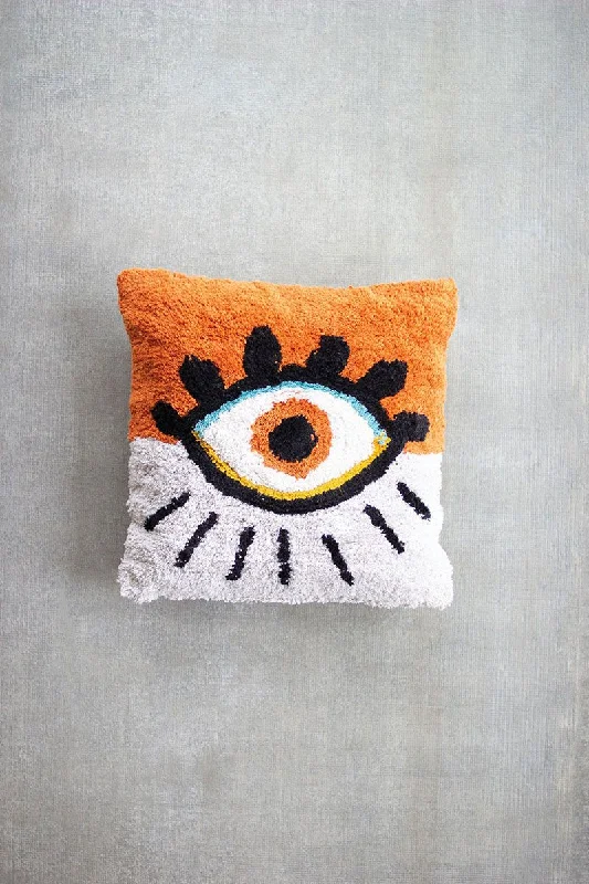 Adjustable Pillows for Customized ComfortKalalou NES1075 Tufted Throw Pillow - Eye