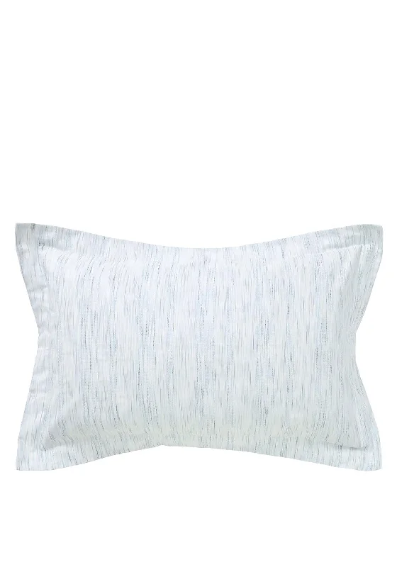 Rayon - Cotton Sheets for a Breathable and Soft BlendBedeck Kita Ikat Semi Plain Oxford Pillowcase, White