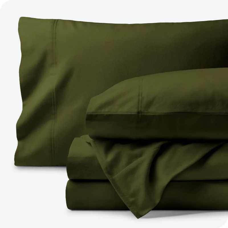 Fitted Sheets with Reinforced Corners for Long - Lasting UseOrganic Flannel Sheet Set