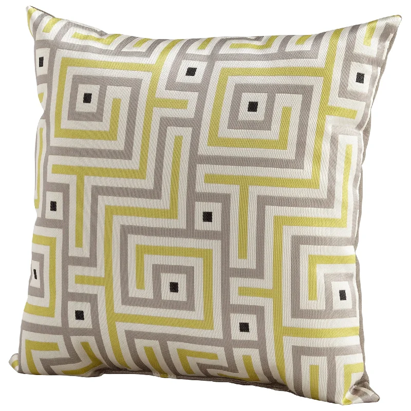 Soft and Fluffy Pillows for Bedroom ComfortCyan Design 06516 Maze Pillow