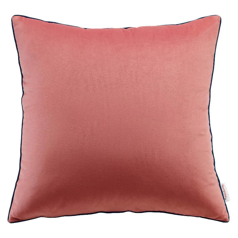 Square Pillows for Modern Home DecorModway EEI-4702 Accentuate 24" Performance Velvet Throw Pillow