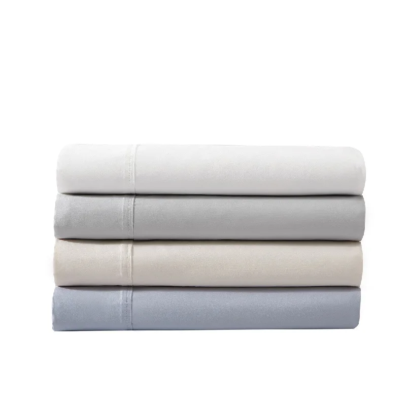 Sheet Sets with Multiple Pillowcase OptionsEddie Bauer Signature Solid Anti-Bacterial T500 Sateen CVC Sheet Set