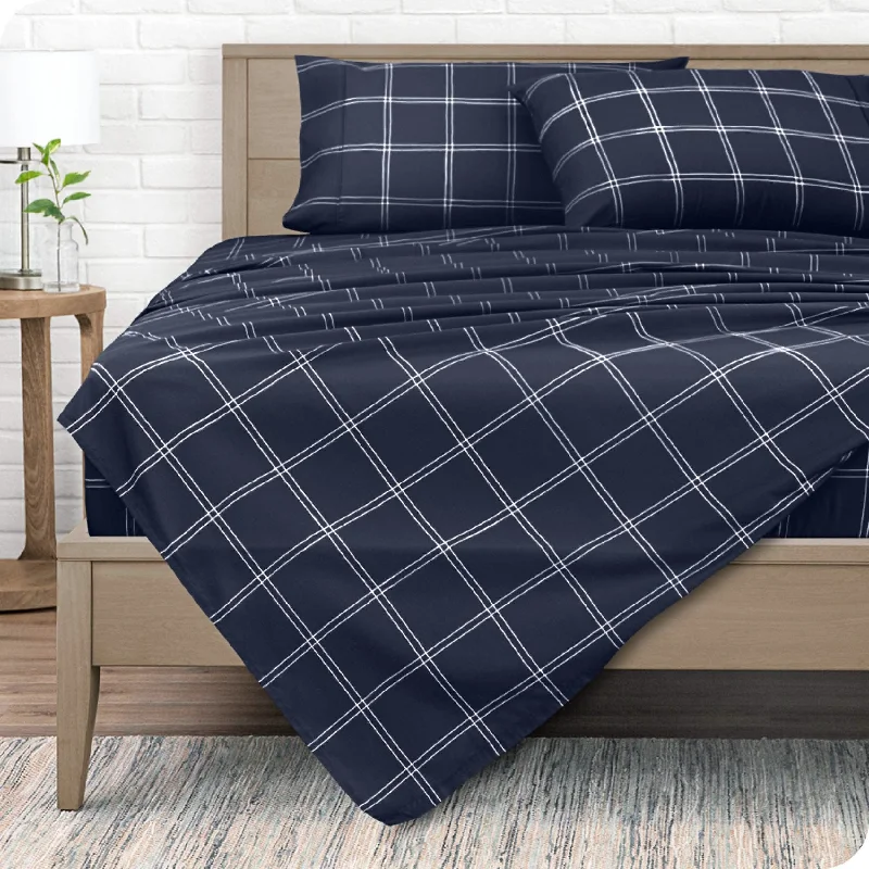 Modern Plaid - Midnight/White