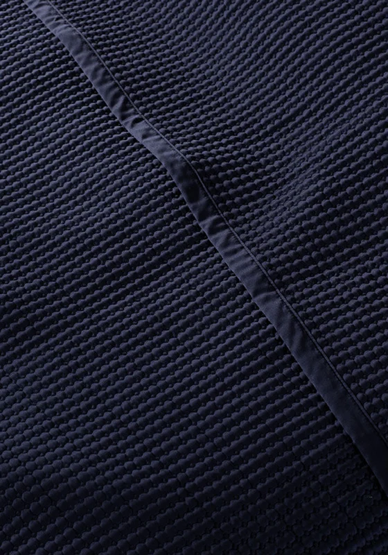 Wrinkle - Free Polyester Sheets for a Low - Maintenance BedSheridan Christobel Quilted Textured Bed Skirt, Midnight