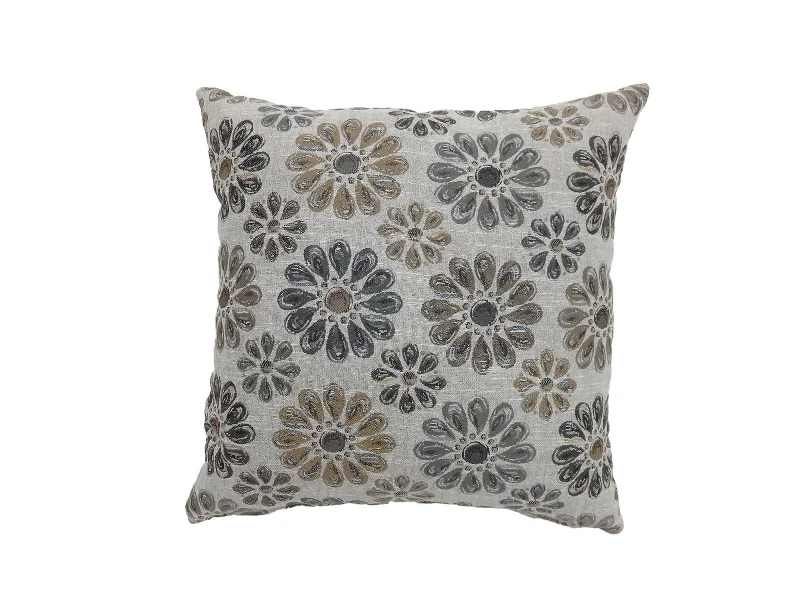 Lumbar Support Pillows for Car SeatsBenzara Contemporary Style Floral Designed Set of 2 Throw Pillows, Gray