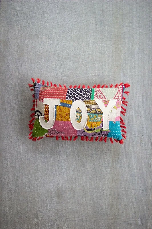 Firm Pillows for Side SleepersKalalou NRV2201 Christmas Joy Kantha Pillow