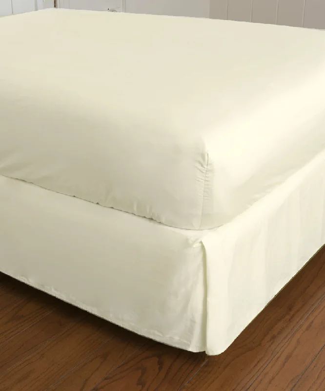 Thermal - Regulating Bamboo Sheets for All - Season ComfortWarm Things Home 300 Thread Count Cotton Sateen Fitted Bottom Sheet