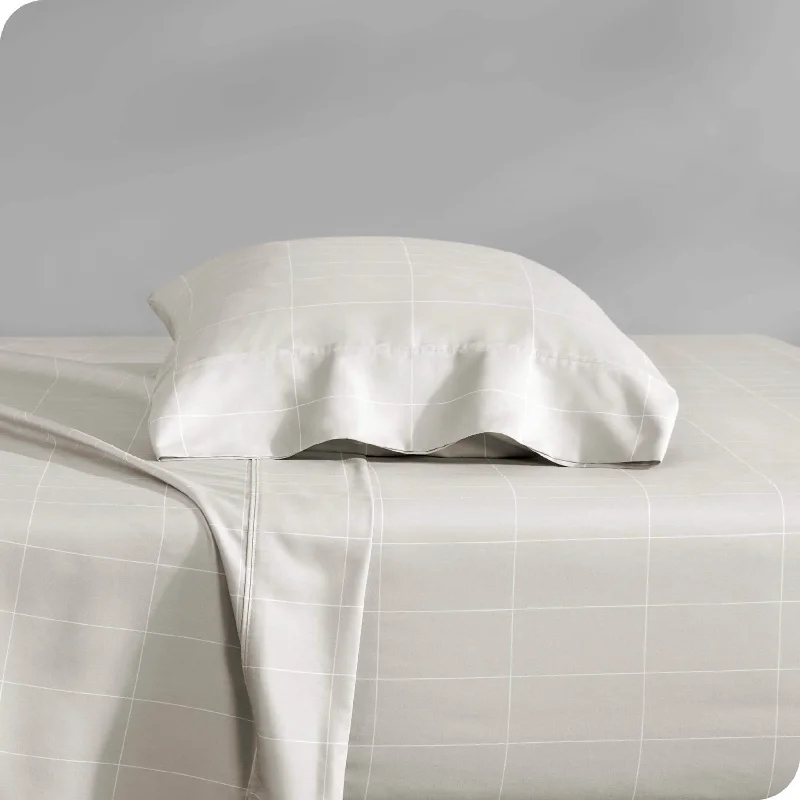 Fitted Sheets with Reinforced Corners for Long - Lasting UsePrint Microfiber Hydro-Brushed Sheet Set - Twin