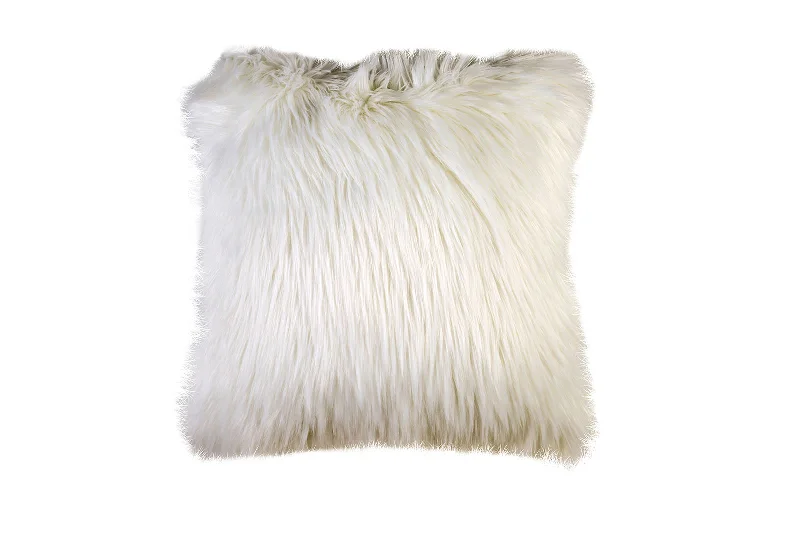 Cooling Pillows for Hot SleepersBenzara Contemporary Style Shaggy Set of 2 Throw Pillows, White