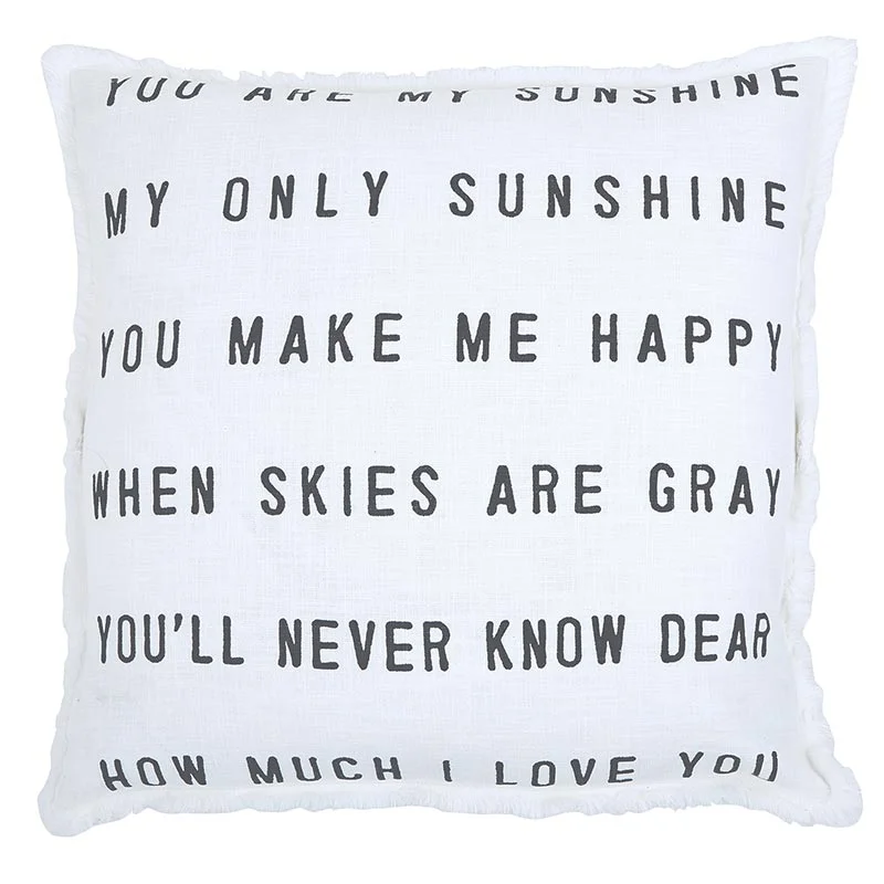 Plush Pillows for a Cozy BedYou Are My Sunshine Euro Pillow