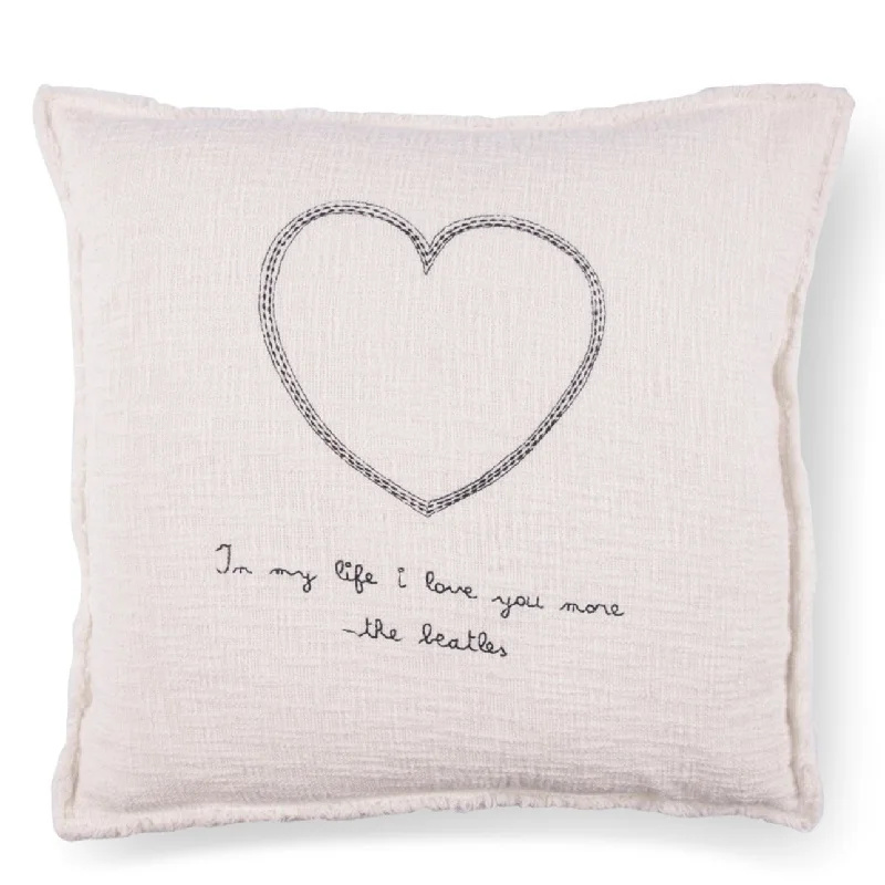 Velvet Pillows for a Touch of EleganceSugarboo Designs In My Life (The Beatles) Embroidered Pillow