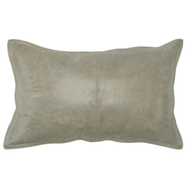 Velvet Pillows for a Touch of EleganceBenzara BM228845 Leatherette Throw Pillow with Stitched Details and Flanged Edges, Beige