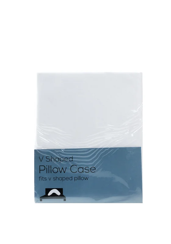 Rayon - Cotton Sheets for a Breathable and Soft BlendPownall & Hampson V Shaped Pillow Case, White