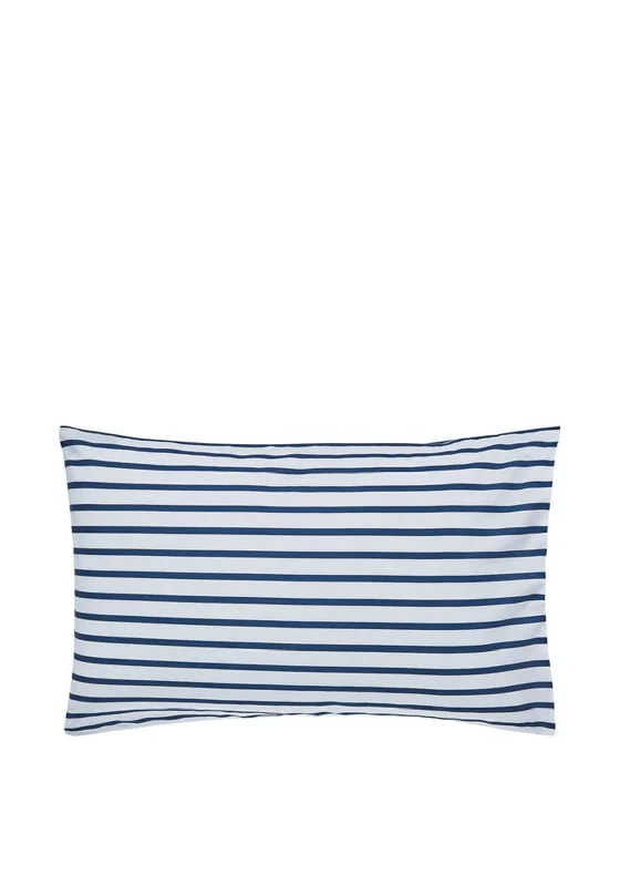 Flat Sheets with a High - Quality Finish for a Luxurious LookJoules Cambridge Stripe Pillowcase Pair, Navy