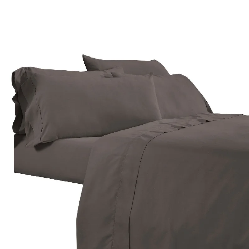 Wrinkle - Free Polyester Sheets for a Low - Maintenance BedMinka 4 Piece Twin Bed Sheet Set, Soft Antimicrobial Microfiber, Dark Brown