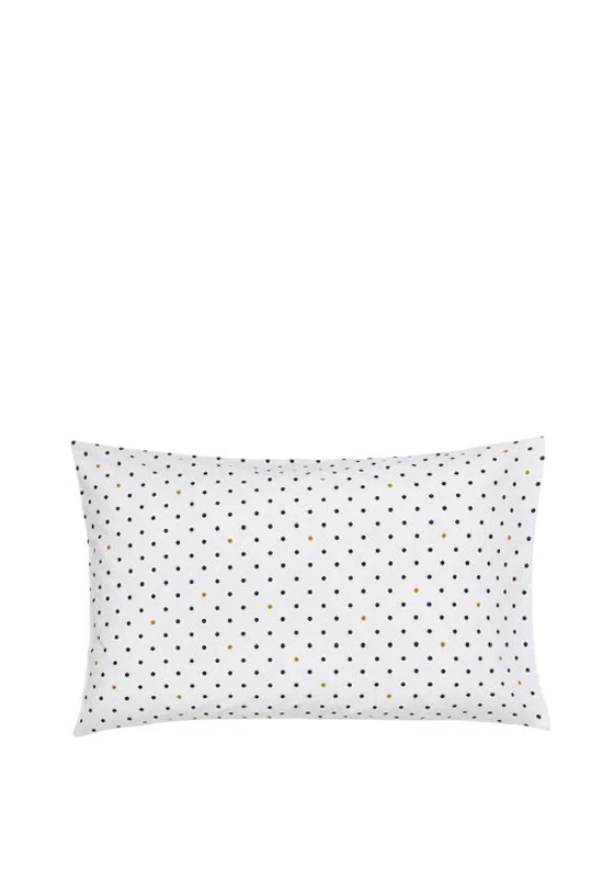 Thermal - Regulating Bamboo Sheets for All - Season ComfortJoules Gallery Grade Dot Pillowcase, White Mix