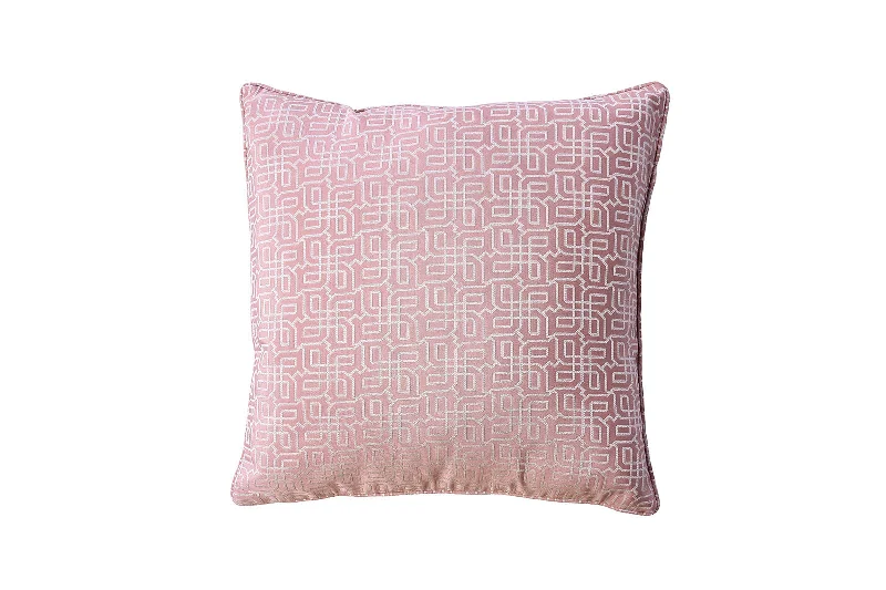 Decorative Pillows for Living Room MakeoverBenzara Contemporary Style Set of 2 Throw Pillows with Intricate Designing, Rose Pink