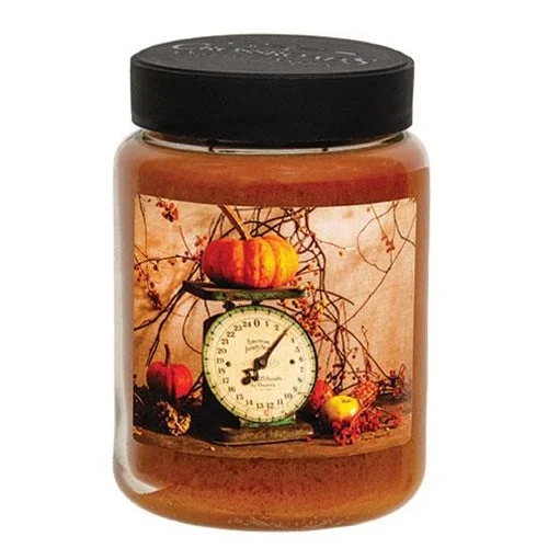 Fall Scale w/Pumpkins & Bittersweet Maple Pumpkin Donut 26oz Jar Candle