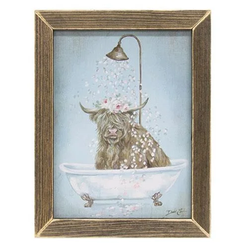 Highland Flower Shower Framed Print