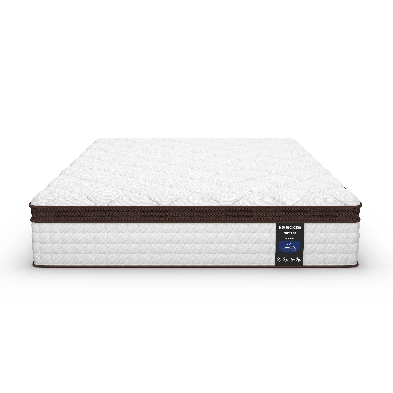 Wool - filled mattresses for natural insulation and moisture - wicking10 Inch Twin/ Full/ Queen Pillow Top Mattress，Memory Foam and Pocket Spring Hybrid Mattress