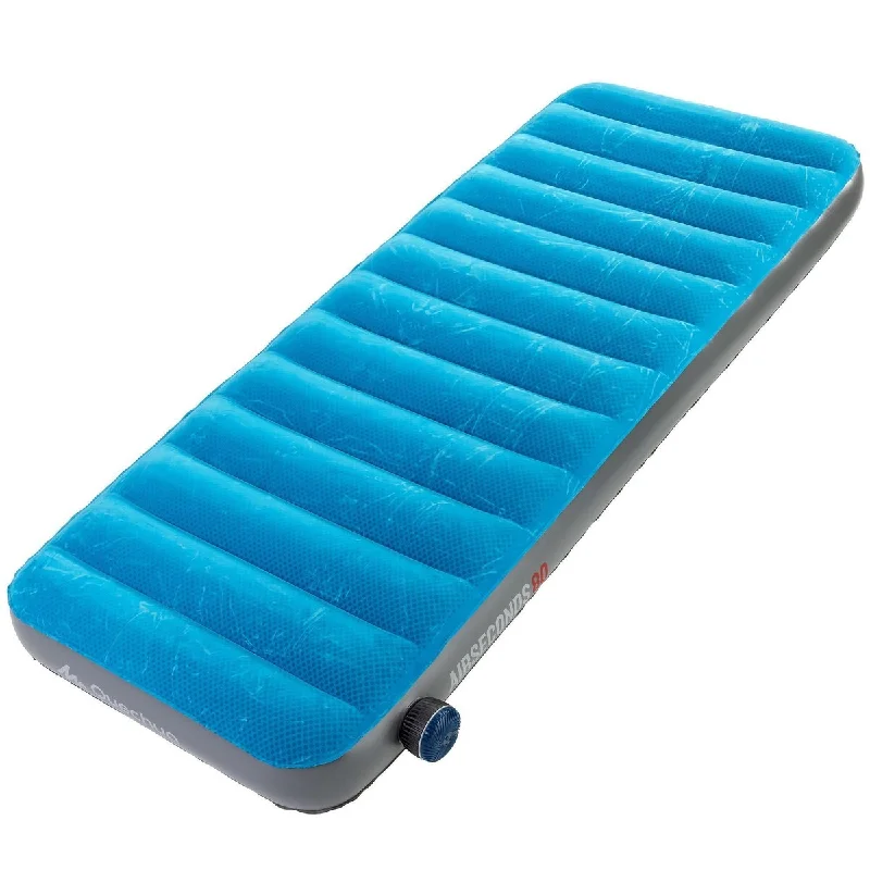 Gel - infused memory foam mattresses for cooler sleepAir seconds, Inflatable Camping Mattress, 1 Person, Quick Inflating, Twin, Blue