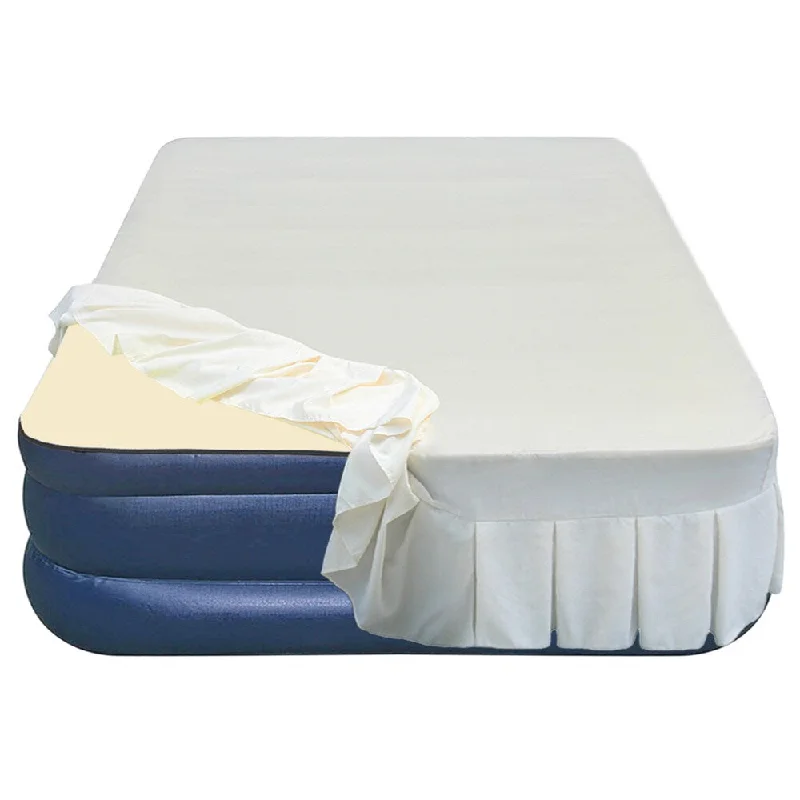 Wool - filled mattresses for natural insulation and moisture - wickingAirtek Foundation Series Queen-size Airbed with Memory Foam Topper