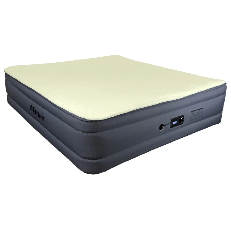 Polyester - foam mattresses for budget - friendly optionsAltimair Lustrous Series Raised King-size Airbed with Memory Foam Topper