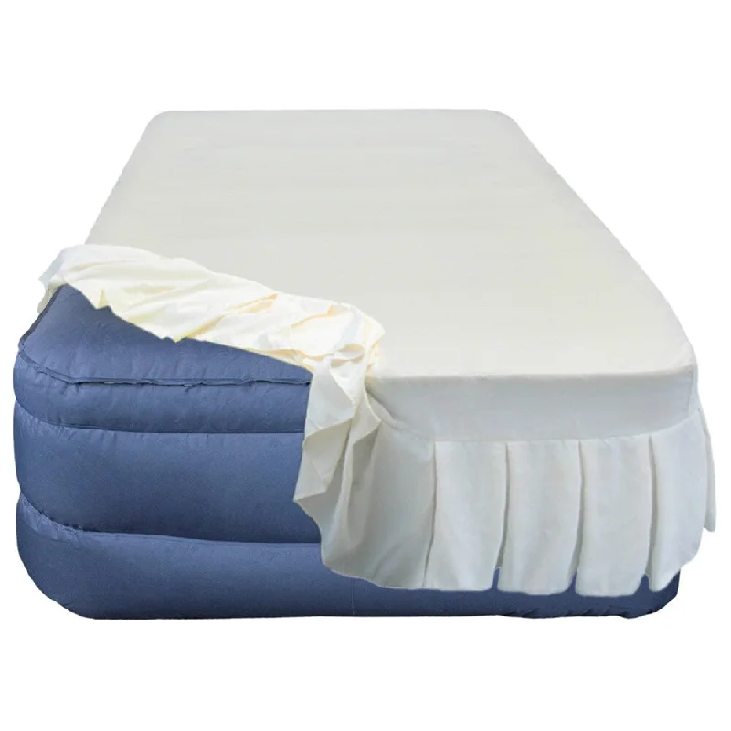 Innerspring mattresses with coil counts for supportAltimair Lustrous Series Twin-size Premium Airbed with Skirted Sheet