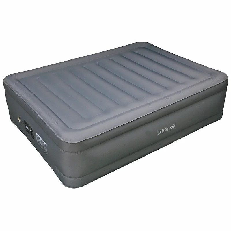 Innerspring mattresses with coil counts for supportAltimair Queen-size Raised Air Bed Laminated Polyester Nylon Fabric