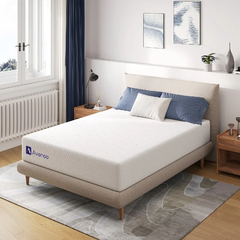 Memory foam mattresses for pressure relief and contouringAvenco 12'' Firm Memory Foam Mattress