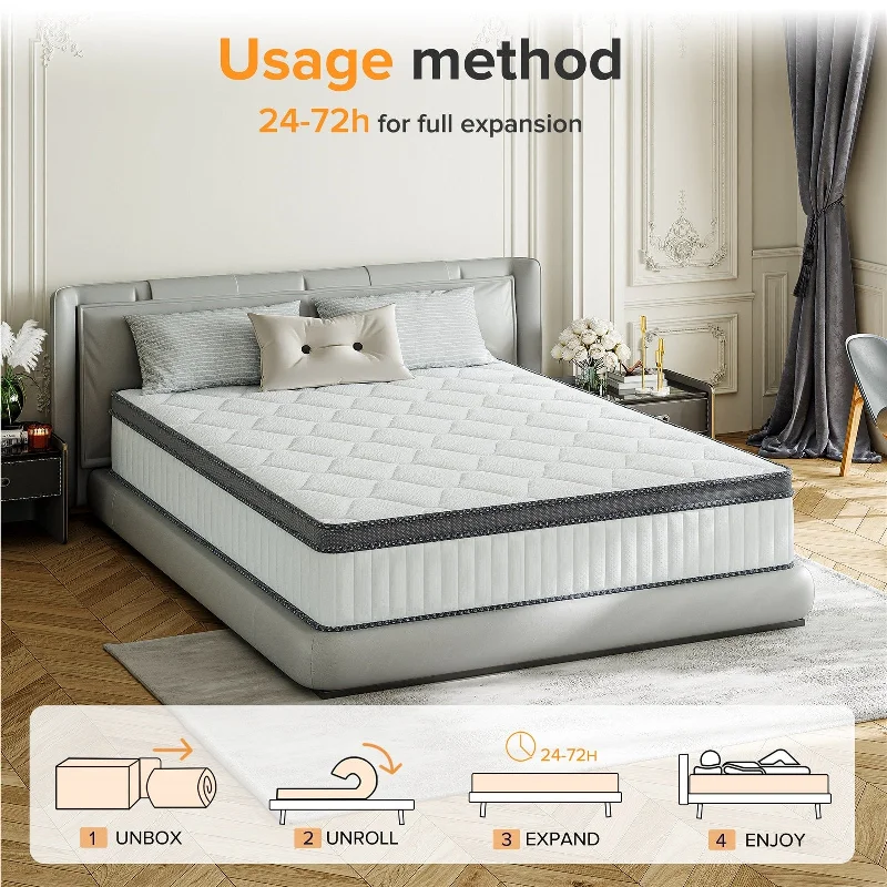 Latex mattresses with natural bounce and breathabilityBabo Care 12 in. Medium Gel Memory Foam Mattress with CertiPUR-US and Oeko-TEX , Featuring Bamboo Charcoal Absorption.