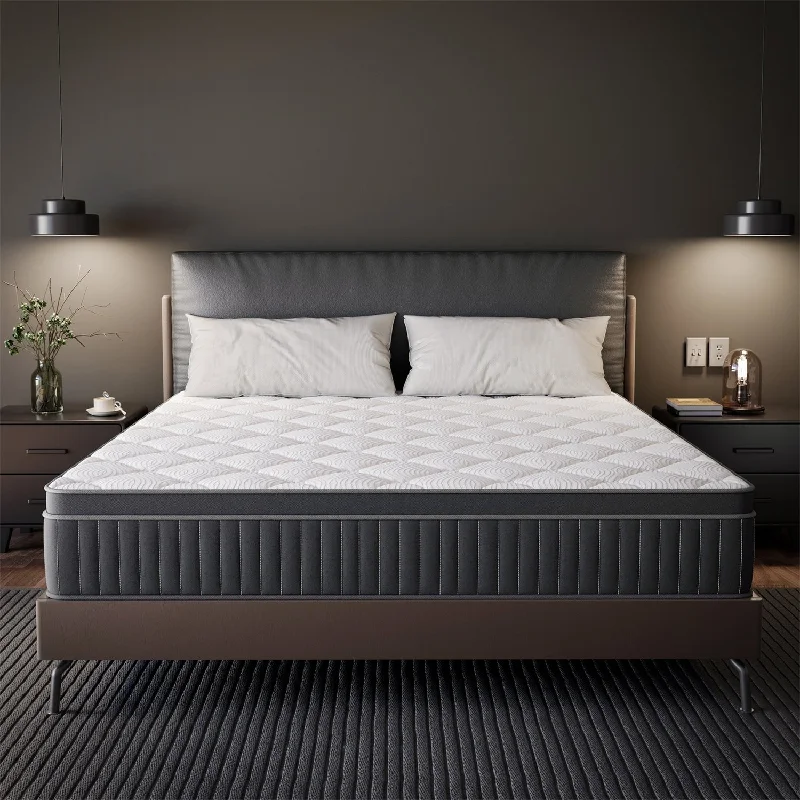 Bamboo - charcoal infused mattresses for odor absorptionBabo Care 12in. Cooling Innerspring Hybrid Medium Firm mattress Motion Isolation with CertiPUR-US, SGS and OEKO-TEX Certified