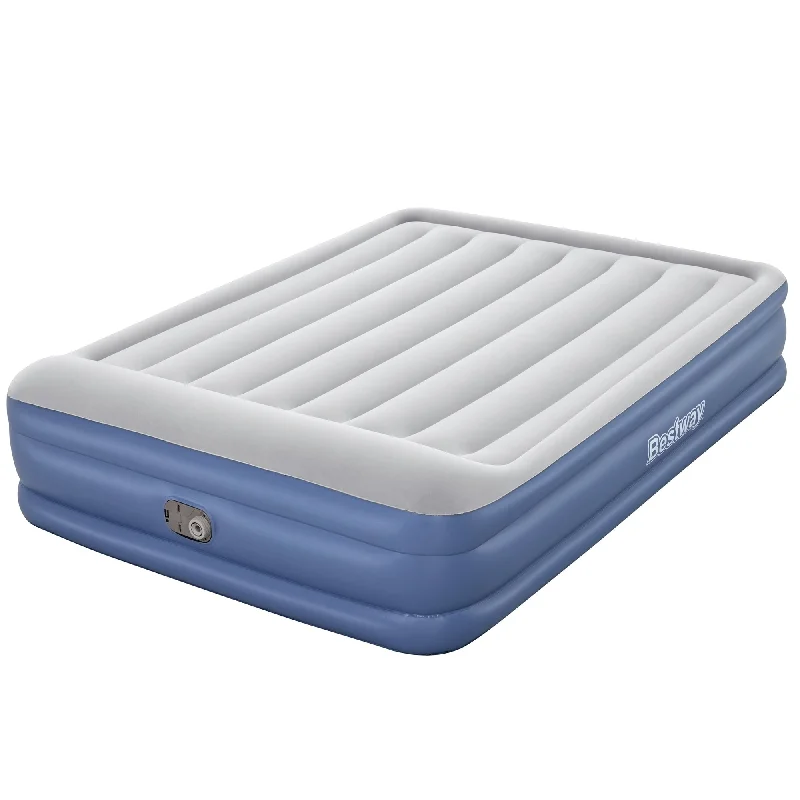 Polyester - foam mattresses for budget - friendly optionsBestway Tritech Air Mattress Queen 18" with Built-in AC Pump and Antimicrobial Coating