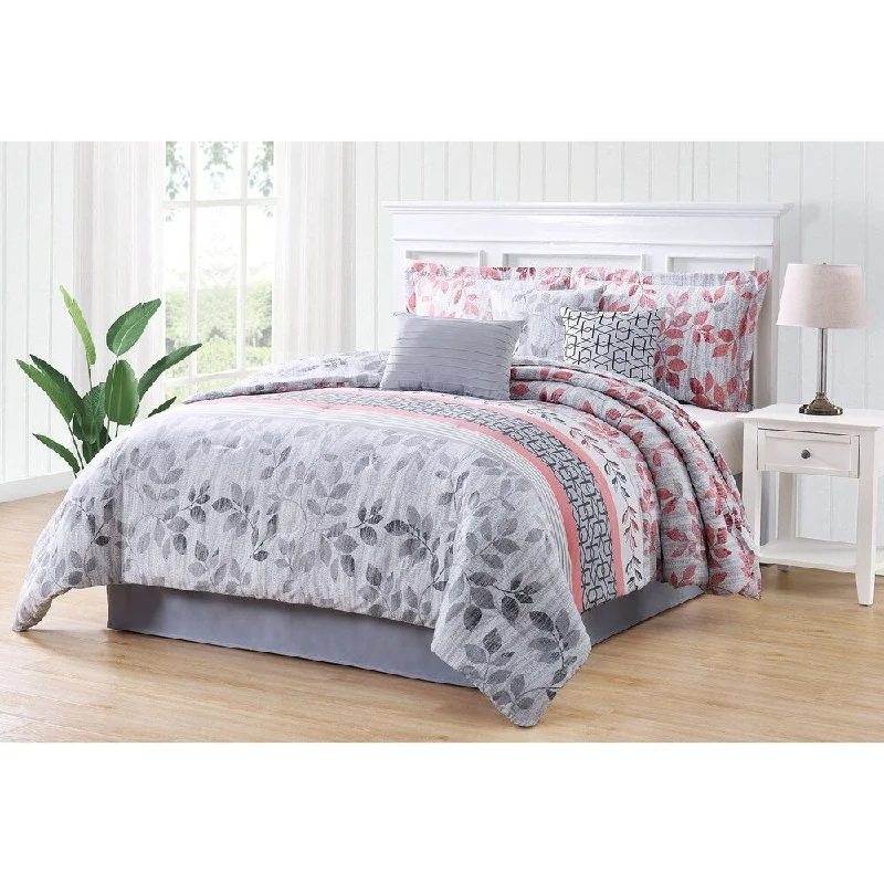 Duck down comforters with a softer feel and good warmth retentionCarmela Home Breezy 7-piece Reversible Comforter Set