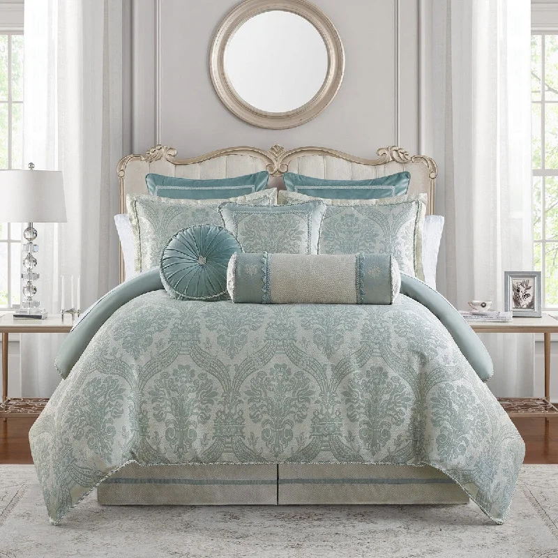 Synthetic - filled comforters like polyester for affordability and hypoallergenic propertiesCastle Cove 6PC. Comforter Set