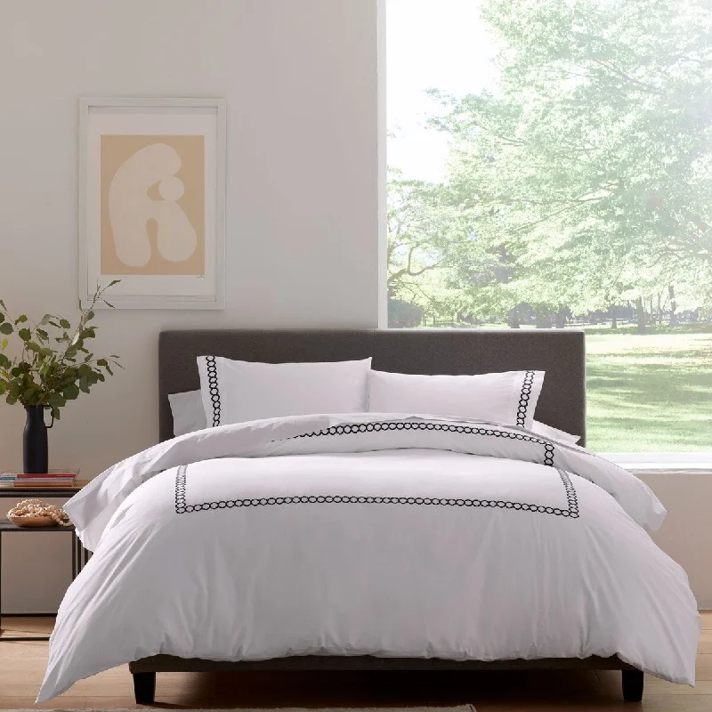 Cotton - filled comforters for a breathable and natural sleep experienceClean Design Home x Martex Langston White Comforter Set