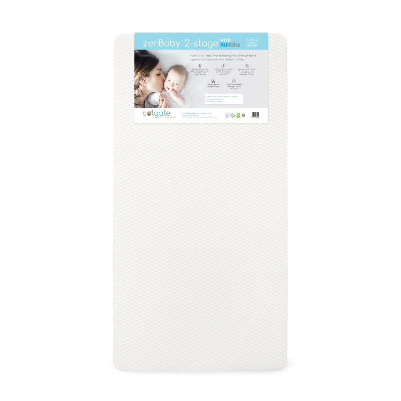 Latex mattresses with natural bounce and breathabilityColgate Mattress ZenBaby Hybrid 2-N-1 Crib Mattress - Taupe/Off White