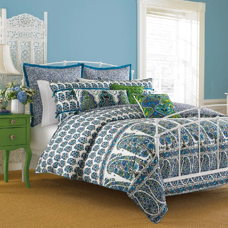 Duck down comforters with a softer feel and good warmth retentionCollier Campbell Pondicherry 3-piece Comforter Set