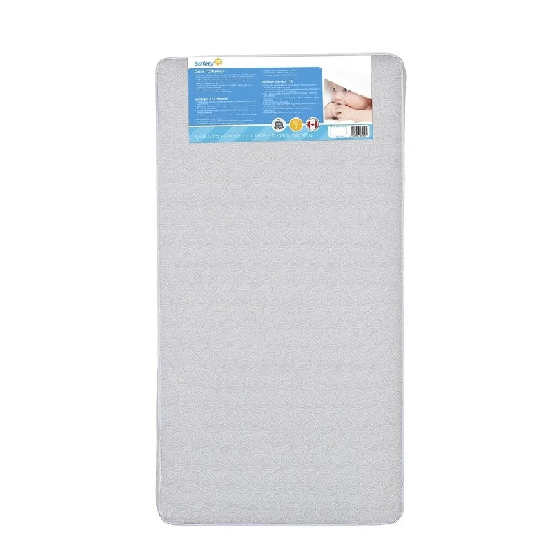 Bamboo - charcoal infused mattresses for odor absorptionDHP Safety First Classic 112 Baby Mattress - White