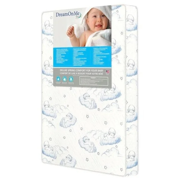 Hybrid mattresses combining foam and innerspring technologyDream On Me 3-inch Inner Spring Playard Mattress